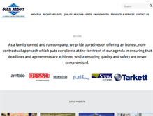 Tablet Screenshot of johnabbottflooring.co.uk